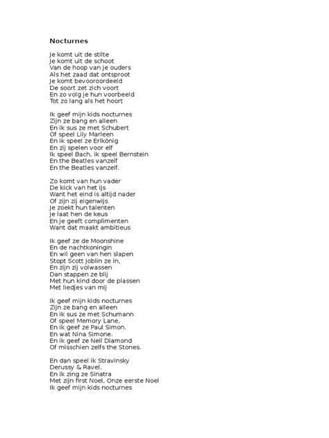 songtekst as it was.